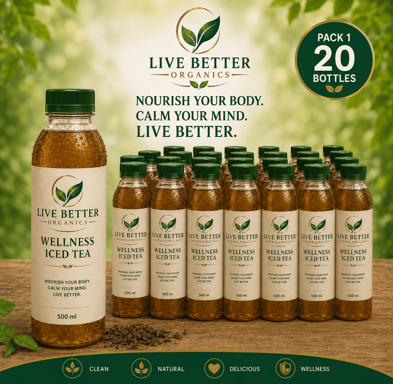 Live Better Organics Wellness Iced Tea Pack