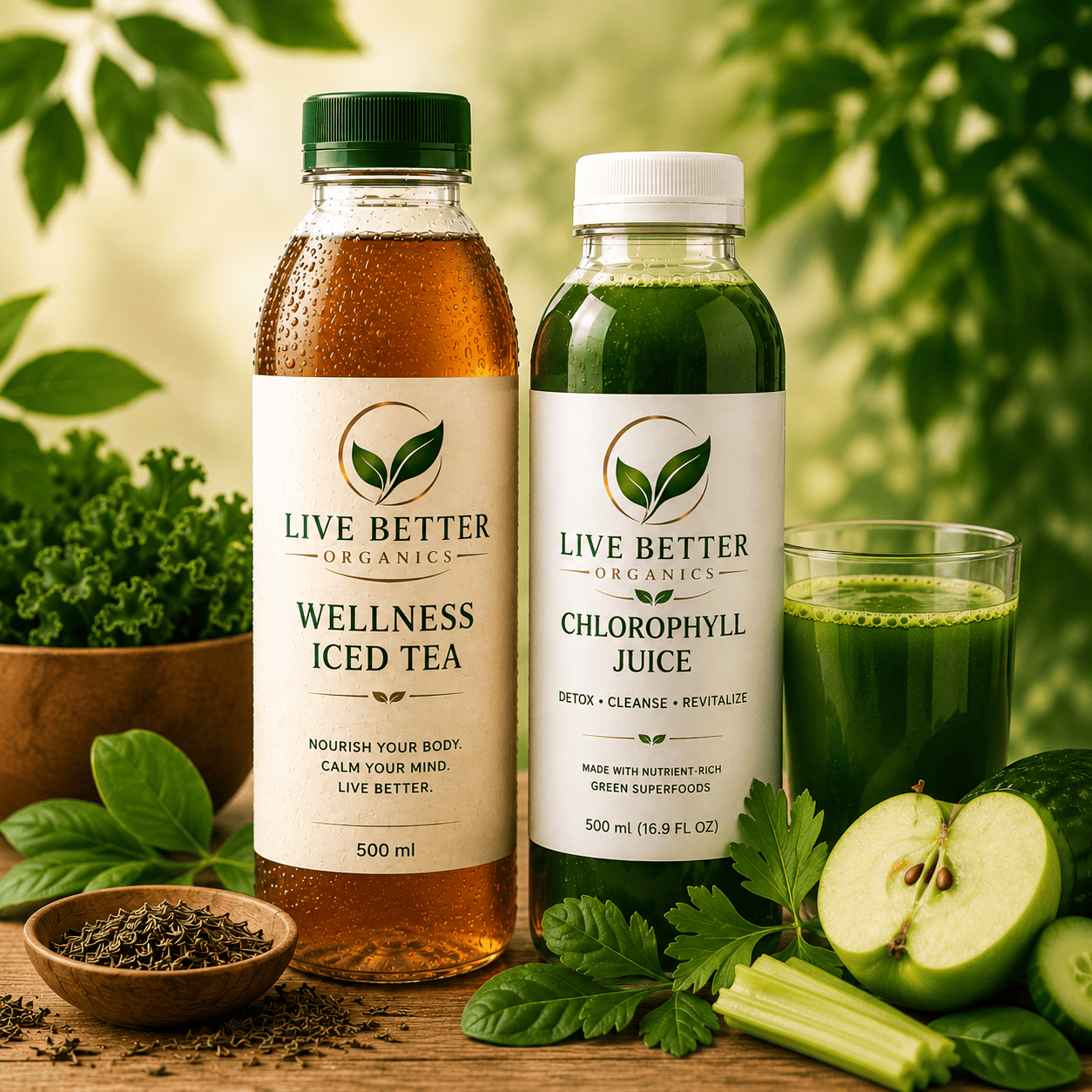 Choose Live Better Organics wellness drinks online